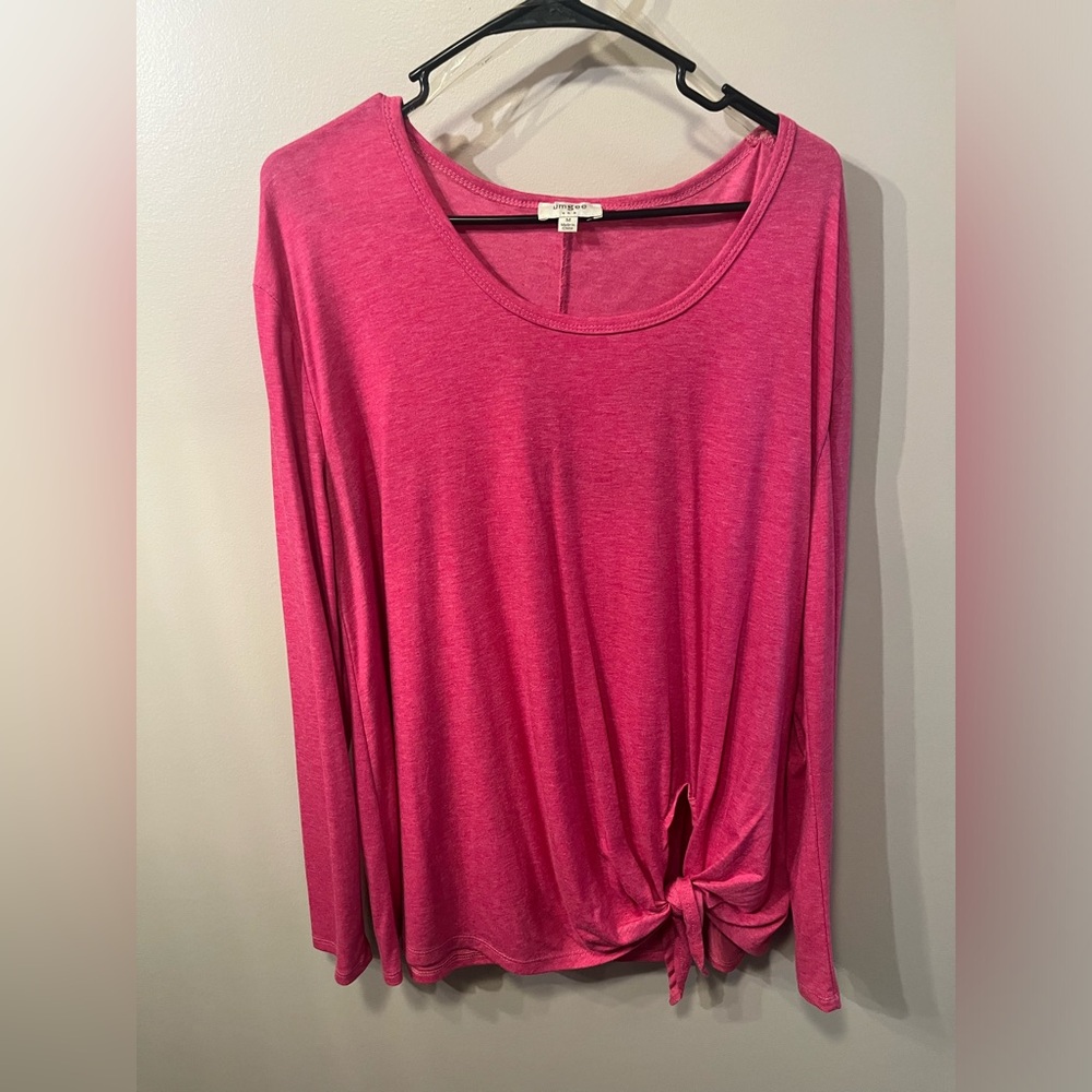 Umgee Long Sleeve Side Tie Shirt Women’s